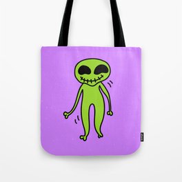 Cheerful Alien Tote Bag