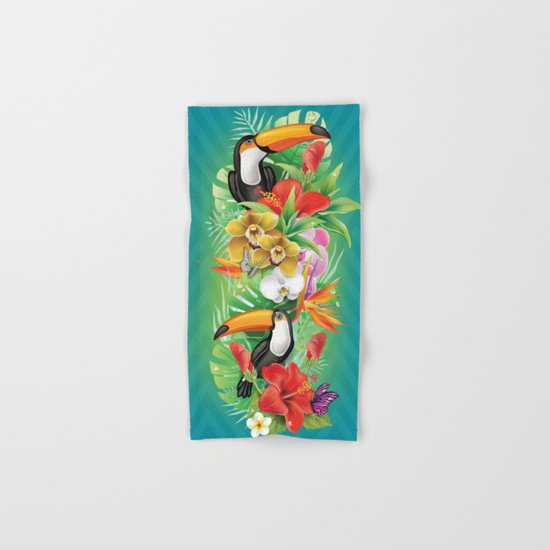 tropical karnaval Hand & Bath Towel