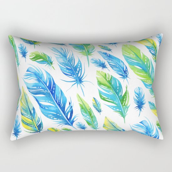 Feathers Pattern 03 Rectangular Pillow