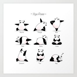 Yoga Panda II Kunstdrucke | Animal, Tshirt, Panda, Life, Cheaptshirts, Lovely, Yoga, Bear, Cute, Tobiasfonseca 