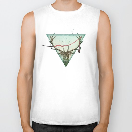 scarlet runner Biker Tank