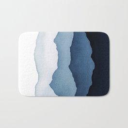 Blue Mountains in Watercolor Bath Mat