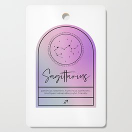 Sagittarius Zodiac | Iridescent Arches Cutting Board