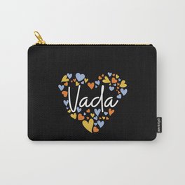 Vada, yellow and light blue ane orange hearts Carry-All Pouch