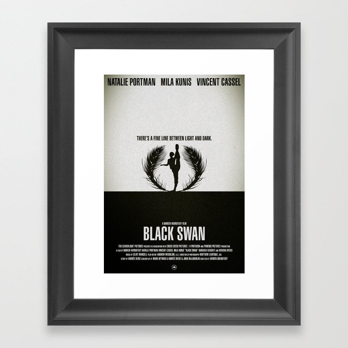 BLACK SWAN Framed Art Print