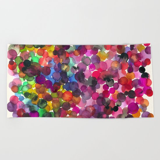 Color Dots Beach Towel