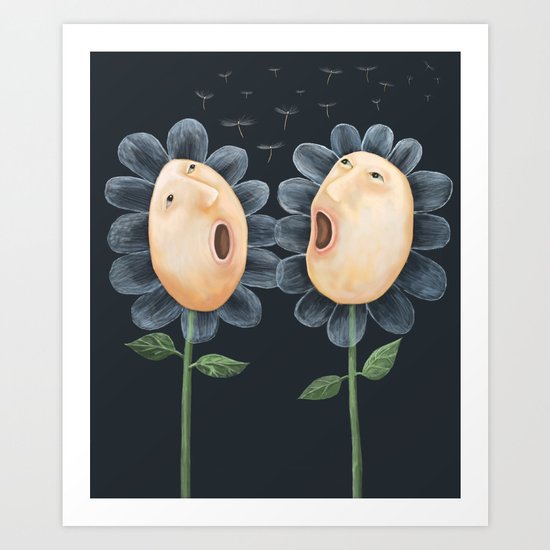 Flower Duet Art Print