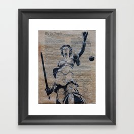 Lady Justice  Framed Art Print