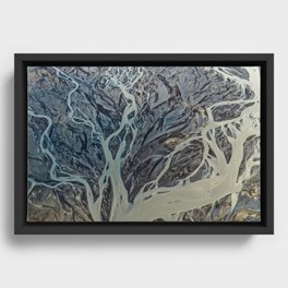 Iceland Veins Framed Canvas
