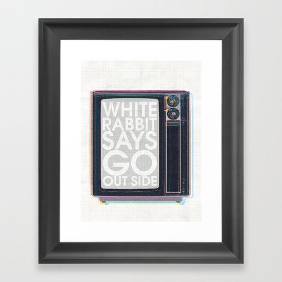 Go Out Side Framed Art Print