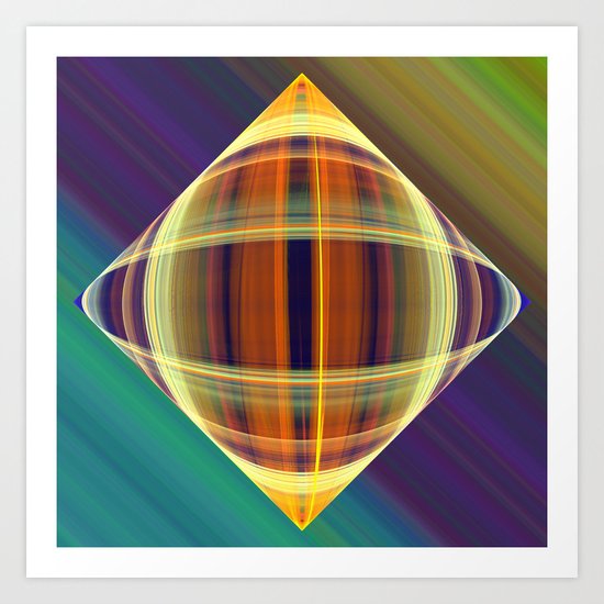 Graphic illusionism Art Print
