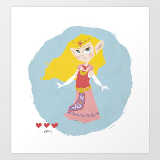 Zelda Art Print