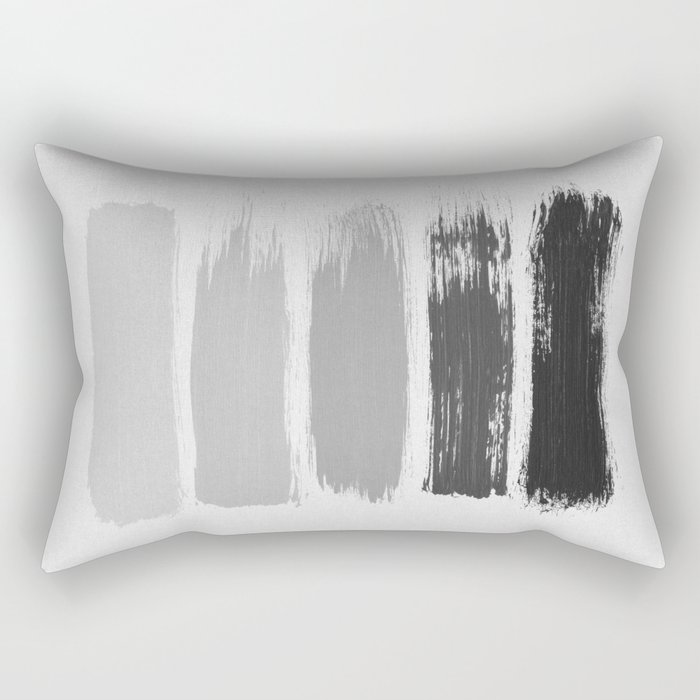 Black & White Stripes Rectangular Pillow
