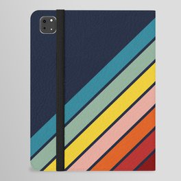 Lumumbu - 70s Vintage Style Retro Summer Stripes iPad Folio Case