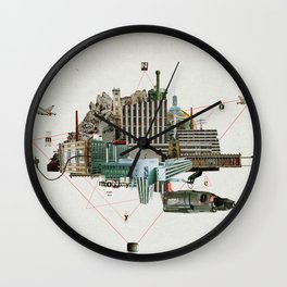 Collage City Mix 2 Wall Clock