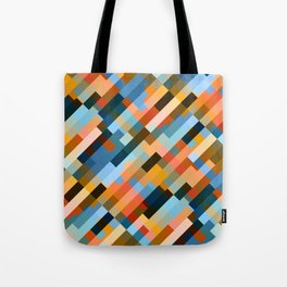 multicolored striped pattern Tote Bag