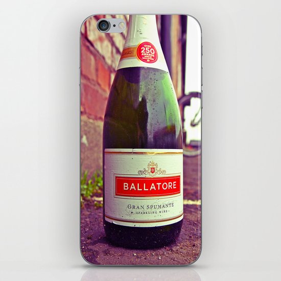 Urban wine bottle iPhone & iPod Skin