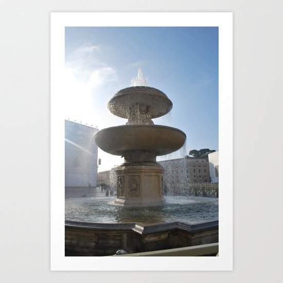 Vatican City Fountain Art Print