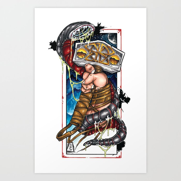 The World Worm Art Print