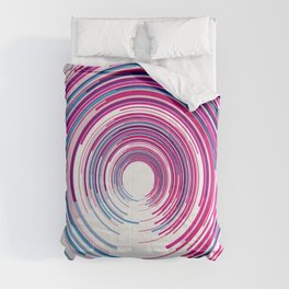 PURPLE AND BLUE SPINNER. Comforter