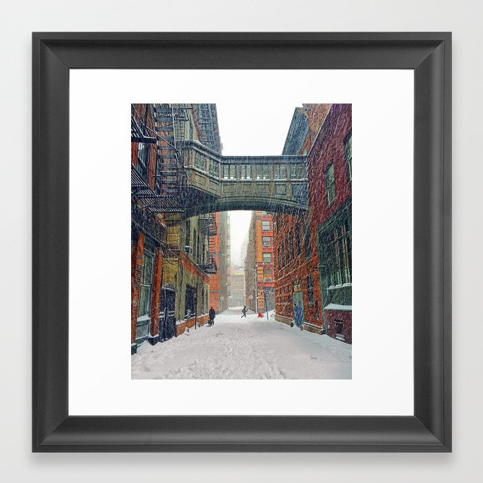 Tribeca in the Snow Framed Art Print