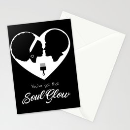 African American Couple - Afro Couple - Valentine's Day Card Stationery Cards