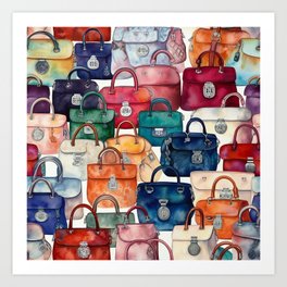 Handbag Extravaganza Art Print