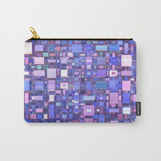 Blue Cubes Carry-All Pouch