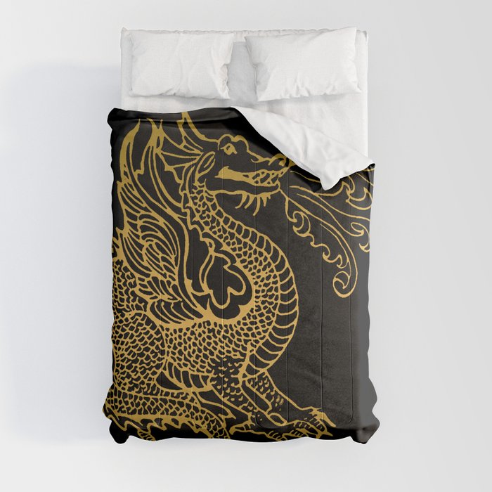 Golden Dragon Comforter