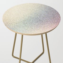 Decorative Iridescent Glitter Side Table