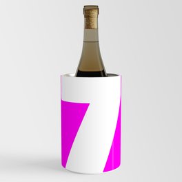 7 (White & Magenta Number) Wine Chiller