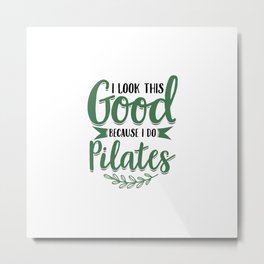 Pilates | Fitness Workout Yoga Gifts Metal Print
