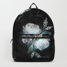 Blue flowers pattern Backpack | Blue, Backgraund, Digital, Pattern, Black, Graphicdesign, Flowers 