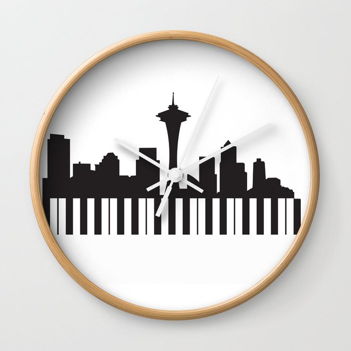 Seattle Music Wall Clock