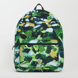 Colorful Green Abstract Painting Backpack