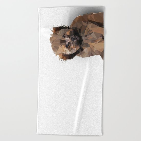 Cocoa, the puppy Beach Towel