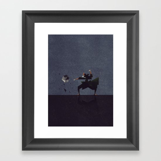 Earth Framed Art Print