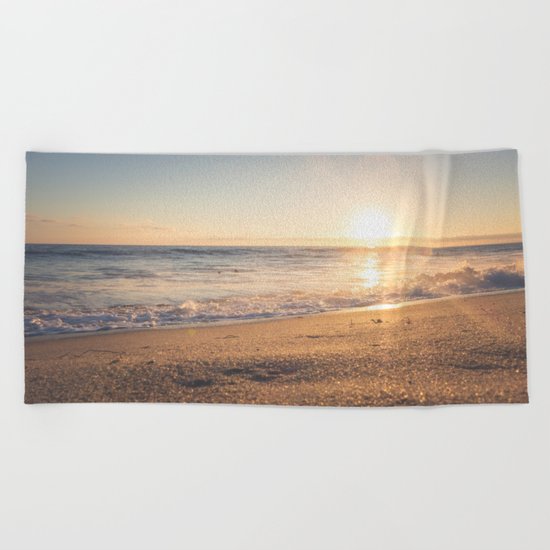 Sunspot in the Sand Beach Towel
