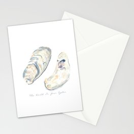 The World Is Your Oyster Stationery Card