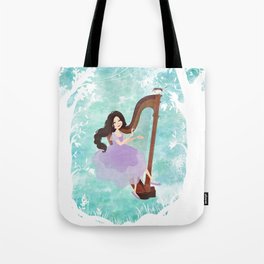 Harp girl 6: Music from the forest Tote Bag