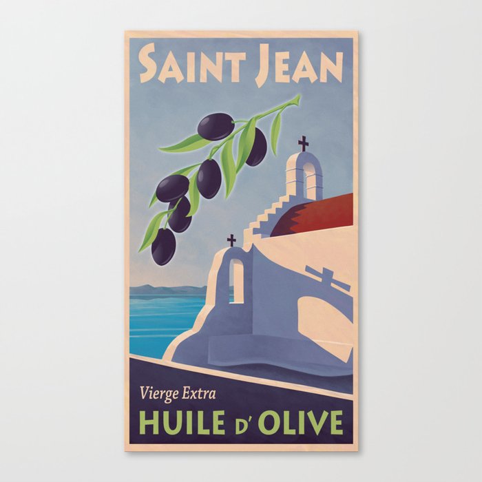 Saint Jean huile d'olive Canvas Print