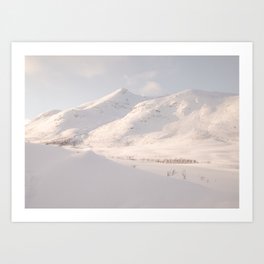 Winter Mountain Landscape In Norway Photo | Arctic Snow On Kvaløya Island Art Print | Europe Nature Travel Photography Art Print