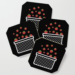 Strawberry Basket Strawberry Fruits Coaster