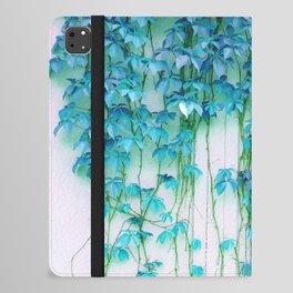 Average Absence, Botanical Minimal Nature Creepers Plants, Tropical Watercolor Bohemian Painting iPad Folio Case