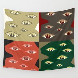 The crying eyes patchwork 1 Wall Tapestry
