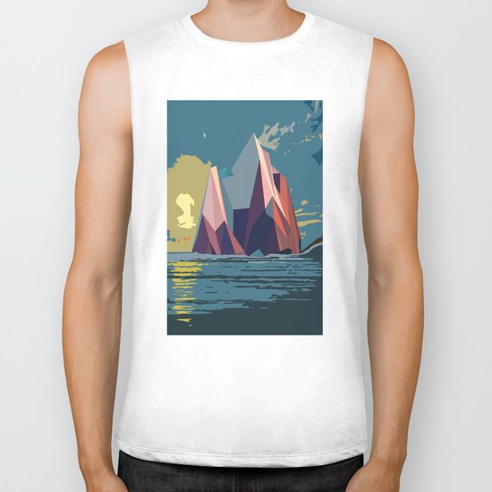 Night Mountains No. 4 Biker Tank