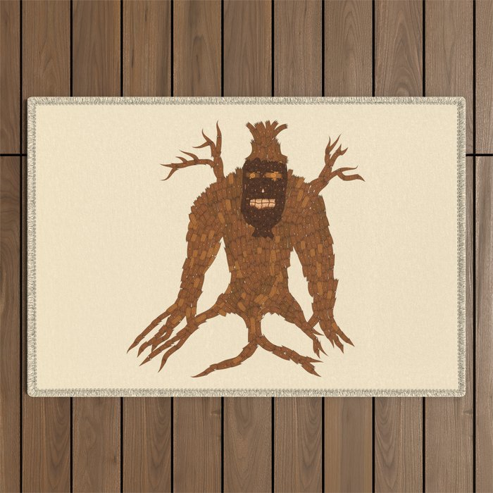 Tree Stitch Monster Outdoor Rug
