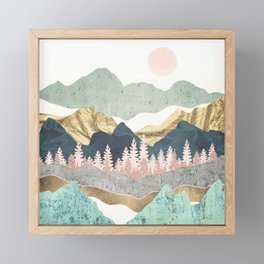 Summer Vista Blanket - With Sun Framed Mini Art Print