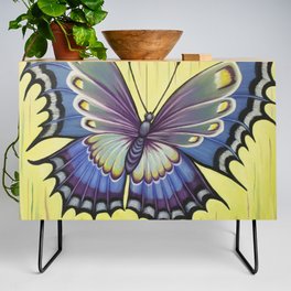  Blue &Yellow Butterfly Credenza