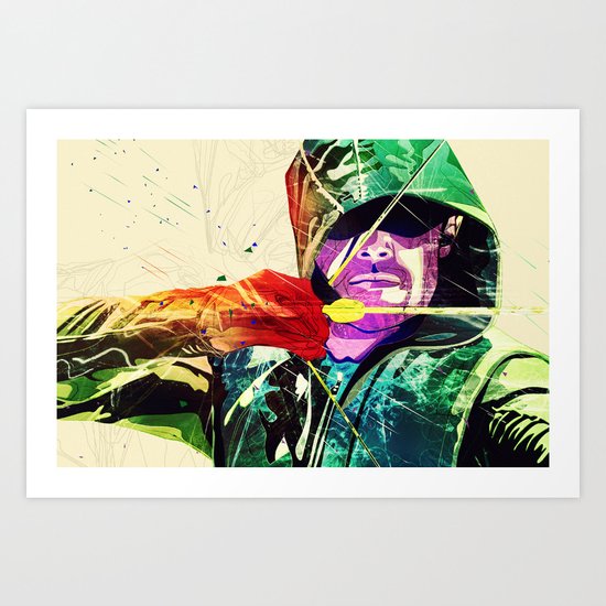 Green Arrow, Arrow Art Print